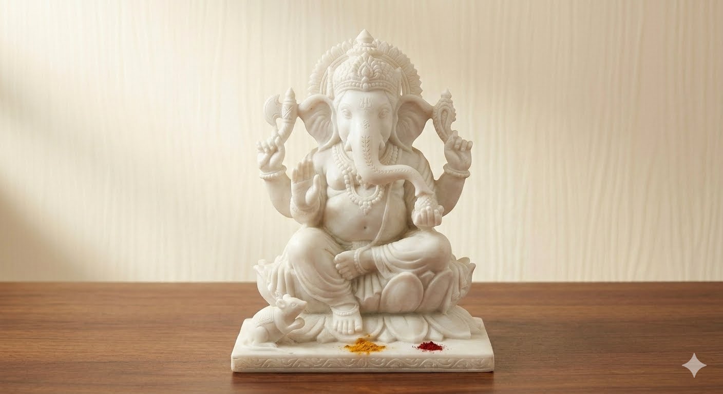 Lord Ganesha Marble Idol